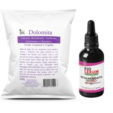 Imagem de Eco Spa - Dolomita clareadora + Oleo de Rosa Mosqueta Puro - Kit, DOLO