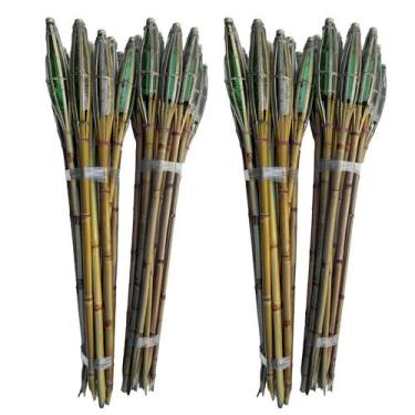 Imagem de Kit 12 Tochas De Bambu Iluminação Decoração Luau Festa 130cm - AMK - J