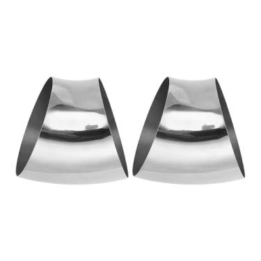 Imagem de Motoforti 2 peças 45 graus mandril curva cotovelo carro modificado tubo de escape tubulação 17.8 cm polegadas OD espessura 1,5 mm/16GA 180x212x1,5 mm aço inoxidável 201 tom prata