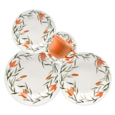 Imagem de Aparelho de Jantar/Chá Oxford | Biona Donna Lírios, 30 Peças, Rosa