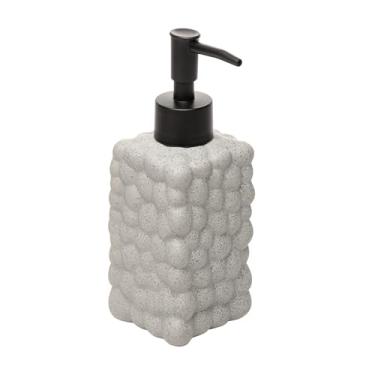 Imagem de LYOR - Porta Sabonete Líquido Bubble 300ml Cinza Cerâmica