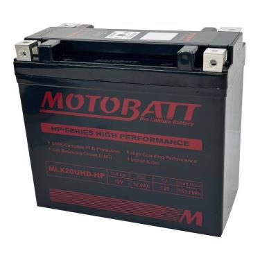 Imagem de Motobatt – LifePo4 Lithium – MLX20UHD - H P – 720CA (MBTX20U, YTX20L-BS, YTX20HL-BS, YTX20H-BS, YTX20-BS, YB16CL-B, YB18L-A, YB18L-A1, YB18L-B)