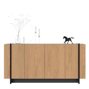 Imagem de Buffet Aparador Copacabana 4 Portas - Colibri, Freijó e Preto