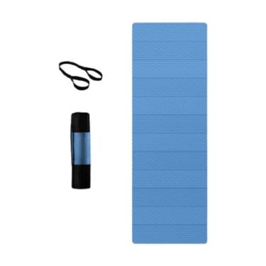 Imagem de Deevoka Camping Mat Mat Ultralight Mulheres portáteis Camping Pad almofada para dormir para acampamento para academia para ginástica em casa, Azul