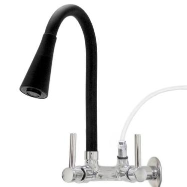 Imagem de Torneira Gourmet Parede C/ Adaptador Saida Filtro Purificador Metal - 