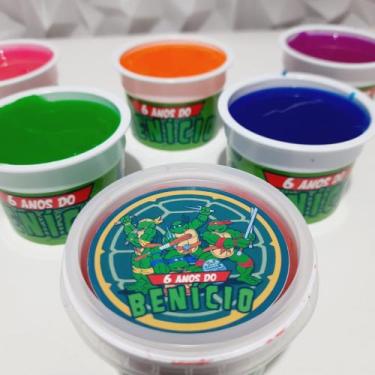 Imagem de Kit 10 geleca slime Personalizada - Orvalho Festas