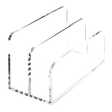 Imagem de Ioensy Corrente de correio de acrílico, organizador de arquivos, leve, suporte de armazenamento de documentos do envelope para notebook