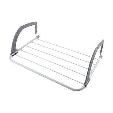 Imagem de Prateleira de secagem dobrável, multifuncional, design dobrável, uso doméstico, interior, exterior, varanda telescópica, prateleiras de secagem, cabide de roupa