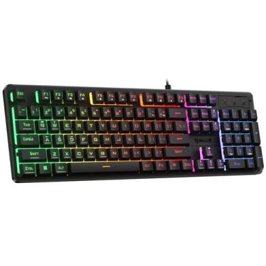Imagem de Teclado para jogos Redragon K521 Upgrade Rainbow LED 104 teclas