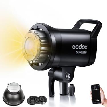Imagem de GODOX Luz de Vídeo LED Bicolor Sl60Iibi 75W (Sl60W Atualizado), 11 Efeitos Fx, Controle de Aplicativo, Montagem Bowens, Fácil de Transportar, Luz de Vídeo Contínua para Gravação de Vídeo, Fotografia