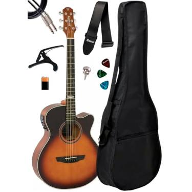 Imagem de Violão Elétrico Strinberg Sa200c Hbs + Capa E Acessórios