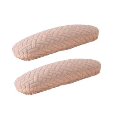 Imagem de IEUDNS 2PCS Cadeira de escritório Chaves Capas de braço de poltrona Tampas de descanso elástico Coberturas de reposição elástica Protetores de braço de, Bege