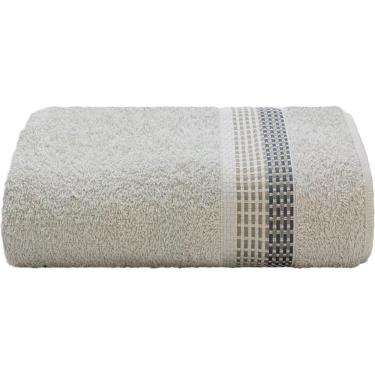 Imagem de Toalha de Banho Vênus 98% Algodão 2% Poliéster 62x130cm Cinza Claro - Camesa