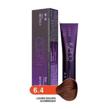 Imagem de Tintura Profissional k.pro Caviar Color 6.4 Loiro Escuro Acobreado 60g