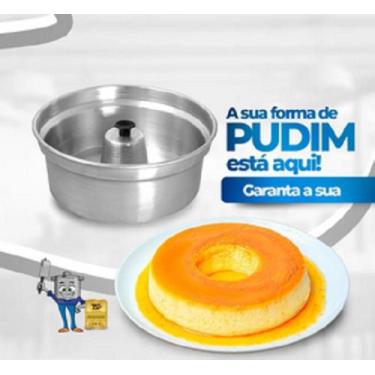 Imagem de Forma de Pudim Alta com Pegador 24cm Alumínio Reforçado Duplo - Lima F