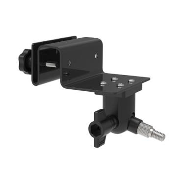 Imagem de Holicfun Suporte de calha para câmera de segurança externa, universalmente compatível com Ring, Blink, Eufy, Wyze, Google Nest, Arlo, Simplisafe, e mais (versão para baixo, preto)