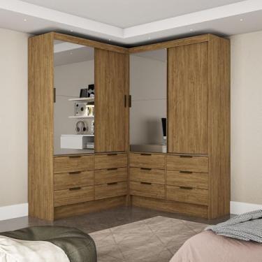 Imagem de Carioca Móveis - Closet Casal Duplo Sevilha 4 Portas Plus 12 Gavetas Carioca Móveis
