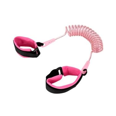 Imagem de Pulseira Guia de Segurança Infantil Anti perda – Proteção para Crianças de 1 a 8 Anos com Cabo Extensível (Rosa)