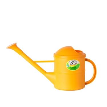 Imagem de Regador de Jardim Multicolorido, 7 Litros, Bico Longo, Kit com 6 Cores (Amarelo)