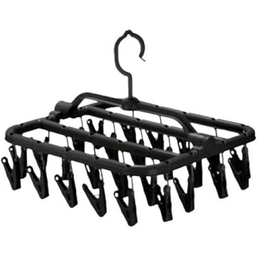 Imagem de Varal Flexível Cabideiro Compacto Com Prendedores Integrados Resistência Praticidade (VARAL 26 PRENDEDORES)