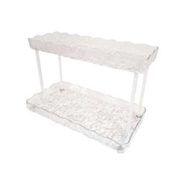 Imagem de Prateleira de Mesa Cosméticos Maquiagem Perfume Skincar Organizadora A