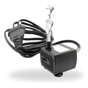 Imagem de Bomba Submersa para Aquário, Fontes e Bebedouros Pet – Bivolt, 200 L/H, Silenciosa, Econômica e com Elevação de até 60cm