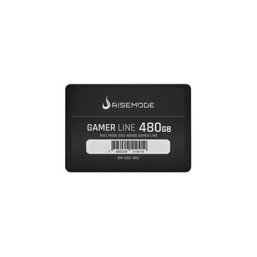 Imagem de SSD Rise Mode Gamer Line, 480GB, SATA III, Leitura: 530MB/s, Gravação: 520MB/s, Preto - RM-SSD-480