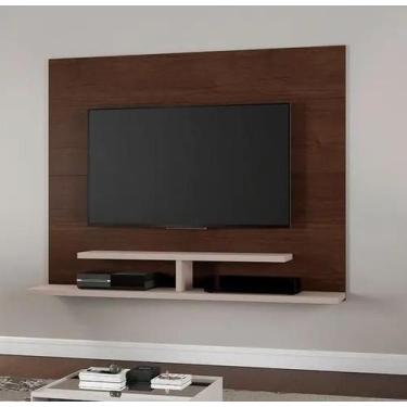 Imagem de Painel Sion Para Tv Até 56" JCM Movelaria - Café Soft/Off