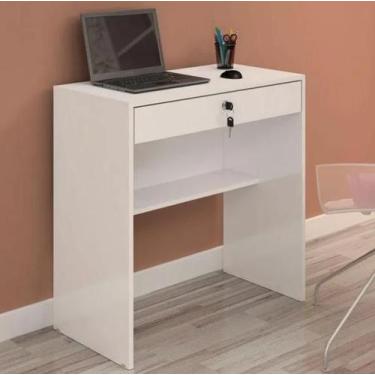 Imagem de Escrivaninha Andorinha Gaveta com Chave JCM - Branco - JCM Movelaria