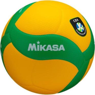 Imagem de Bola Oficial de Voleibol V200W-CEV Amarela e Verde Mikasa