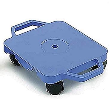 Imagem de Prancha de scooter Cosom, quadro infantil de 30,5 cm com rodízios de nylon sem marcas e protetores de segurança para aulas de educação física, quadros deslizantes com alças de segurança, azul