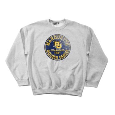 Imagem de Moletom vintage com gola redonda NCAA Marquette Golden Eagles 50/50 misturado 227 g, Sport Grey, Small