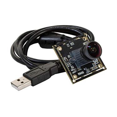 Imagem de Arducam Módulo de câmera USB ultra grande angular WDR 1080p para computador, 2MP CMOS IMX291 160 graus olho de peixe Mini UVC USB2.0 placa de webcam com microfone, cabo de 1 m para Windows, Linux, Mac