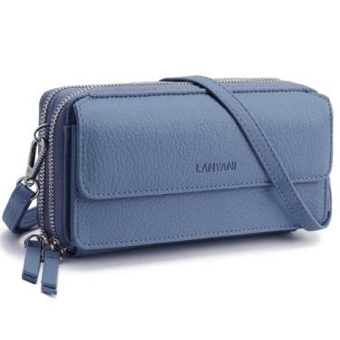 Imagem de Bolsa tiracolo Lanyani RFID para telefone, carteira feminina