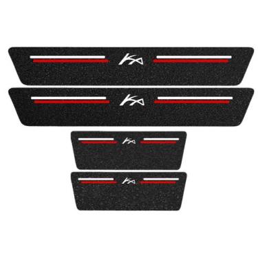 Imagem de Kit Soleira Protetora Porta Premium Red PVC - Ka - Jhow Adesivos