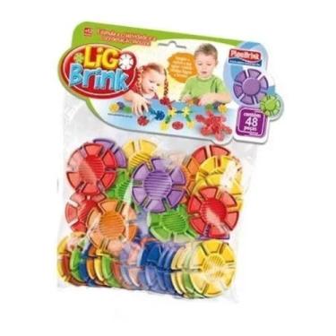 Imagem de Brinquedo De Montar Lig Brink 48 Peças - Plasbrink