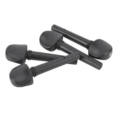 Imagem de 4 PCs Ebony Wood Violin Tuning Pining - Strings Substacement Shaft para 1/4 de Violino - Superfície Lisa, Instalação Fácil, Leve (1/2 cordas de violino, olha de peixe de Hairtail)
