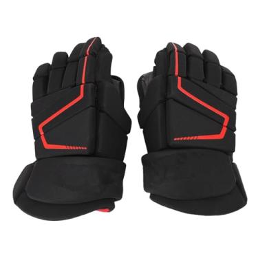 Imagem de Luvas de Hóquei No Gelo, Luvas de Hockeys de Rolo Leves Respiráveis ​​Com Rolos de Rua Com Palmeira Acidentada e Amortecimento de Espuma Macia para Jogadores de Hóquei (10 polegadas)