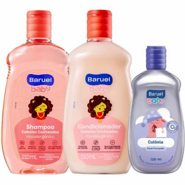 Imagem de Shampoo e Condicionador Baruel Baby Cabelos Cacheados + Colônia Sono Tranquilo