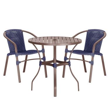 Imagem de 02 Cadeiras Floripa e Mesa Roma Trama 