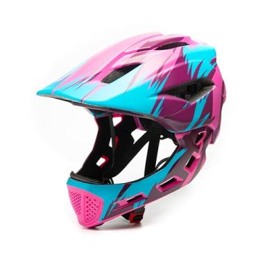 Imagem de Capacete de bicicleta infantil Natuway Destacável Capacete completo para ciclismo scooter Skate BMX Bike Roller-Skate Gear Protective Gear Pink