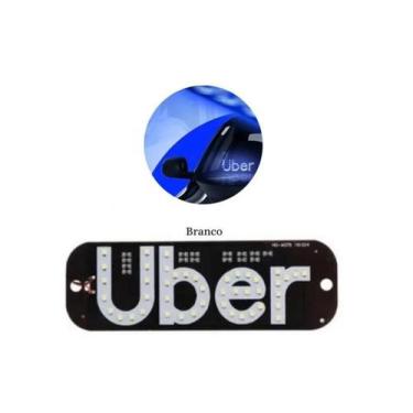 Imagem de Placa Led Para Carro Motoristas De Aplicativo Uber - new