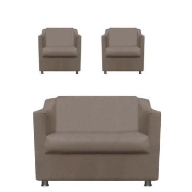 Imagem de Namoradeira + 2 Polt. Bia P/ Sala de Estar Consultório Clinica Hospita