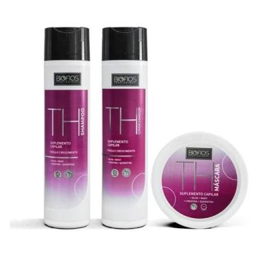 Imagem de Kit 3 Shampoo Condicionador Máscara Th Biofios Profissional - Bio Fios