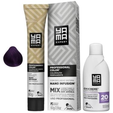 Imagem de Kit Coloração Yama Nano Infusion Profissional 022 Violeta + Ox Cremosa 20vol 100ml