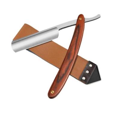 Imagem de Navalha De Barbeiro Profissional Masculina, Faca Manual Para Barbear C