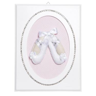 Imagem de Quadrinho Balé Strass Sapatilhas Quarto Bebê Infantil Menina - Potinho
