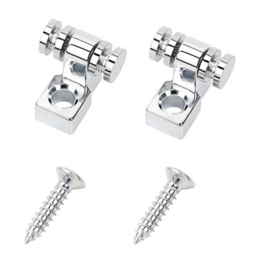 Imagem de Banworks Guias De Cordas Rolo Para Guitarra, Retentor Tele Telecaster Strat Stratocaster St Electric, Pacote Com 2 Jt/Yxk-01 Cromado