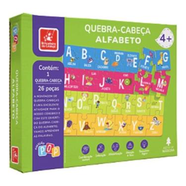 Imagem de Quebra Cabeça Alfabeto Pop Brincadeira De Criança