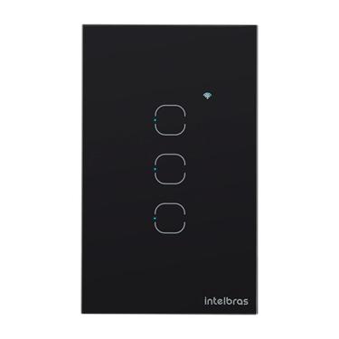 Imagem de Interruptor Smart Wi-fi Touch 3 Preto Mis 1003 4850056